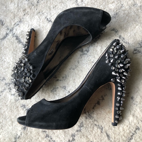 Sam Edelman Shoes - Sam Edelman ‘Lorissa’ Studded Suede Pump - Black